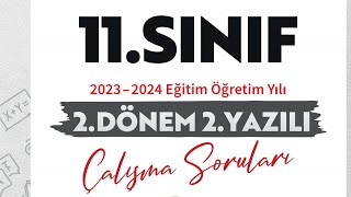 11Sinif 2Dönem 2Yazili Çalişma Sorulari