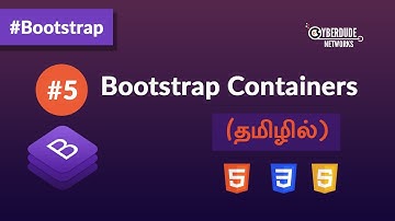 #05 - Bootstrap Containers - (தமிழ்சில்) (Tamil) | Bootstrap Course | Web Design