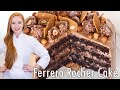 ULTIMATE Ferrero Rocher Cake - Rich Chocolate Hazelnut Cake!!