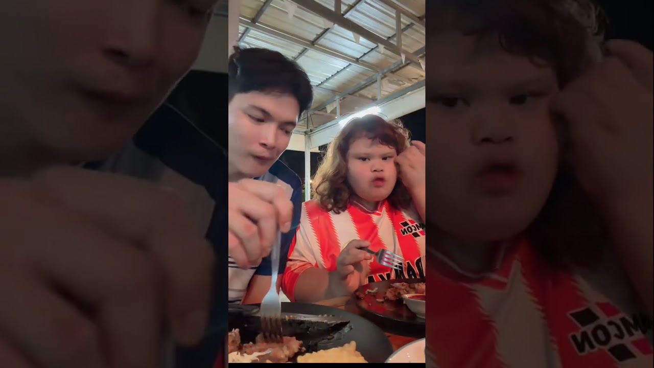 สเต็กอร่อยเท่าส้มตำไหมน้องหลิน #น้องหลินพี่เบนซ์ #น้องหลินท่าขอนยาง