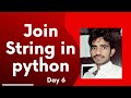 String Concatenation in python | Join string in python | Python for beginners | #youtube