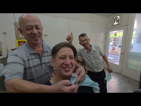 (August 2026 Member Video) $3 Japanese Barbershop Shave. Kaohsiung, Taiwan -Wild Locals Experience🇹🇼