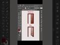Create a Realistic Door Opening Effect with Free Distort in Adobe Illustrator | Easy Tutorial #short