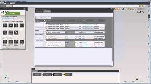 ANSYS AIM: Design Points Dashboard Parameters Tab