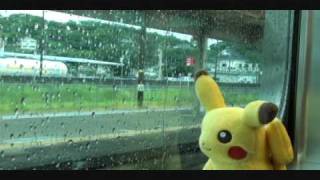 ピカチュウ　電車旅　Pikachu train travel