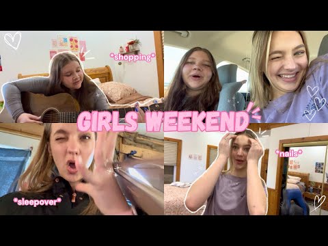 GIRLS WEEKEND | sleepover, shopping + nails