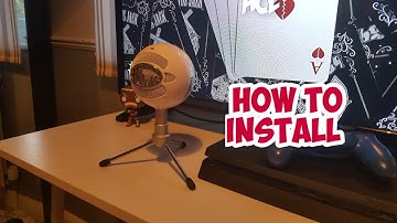 How to setup your blue snowball ice microphone to your ps4