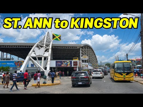 ST. ANN to KINGSTON - FULL Jamaican Cross-Country Drive in 4K
