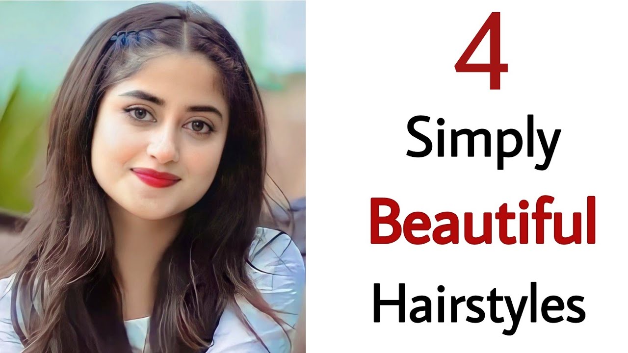 4 Simple pretty hairstyles - new easy hairstyles for girls | new ...