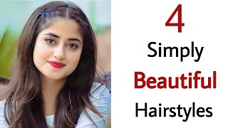 4 Simple pretty hairstyles - new easy hairstyles for girls | new hairstyle