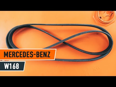 How to change serpentine belt on MERCEDES W168 [TUTORIAL AUTODOC]