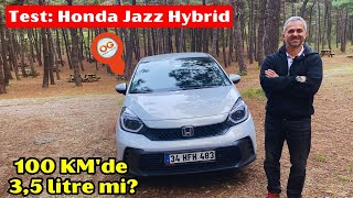 Test: Honda Jazz Hybrid 100 KM'de 3,5 litre mi? #hondajazz