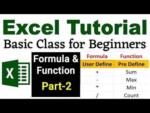 Class 5 MS Excel Tutorial  | PC Packages | Function and Formula -1 | Auto Sum | Text Function