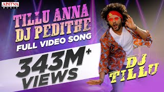 #TilluAnnaDJPedithe Full Video Song |DJ Tillu Songs |Siddhu,Neha Shetty |Vimal Krishna |Ram Miriyala