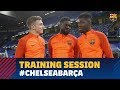 Training session at Stamford Bridge