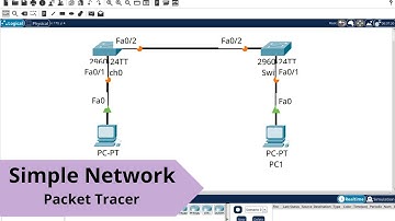 How to build a simple network with 2 switches communicating in CISCO Packet Tracer