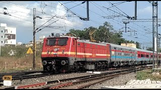 FIRST LHB RUN OF MADURAI  - CHANDIGARH SF 🔥| ERODE WAP-4 IN LEAD 😍