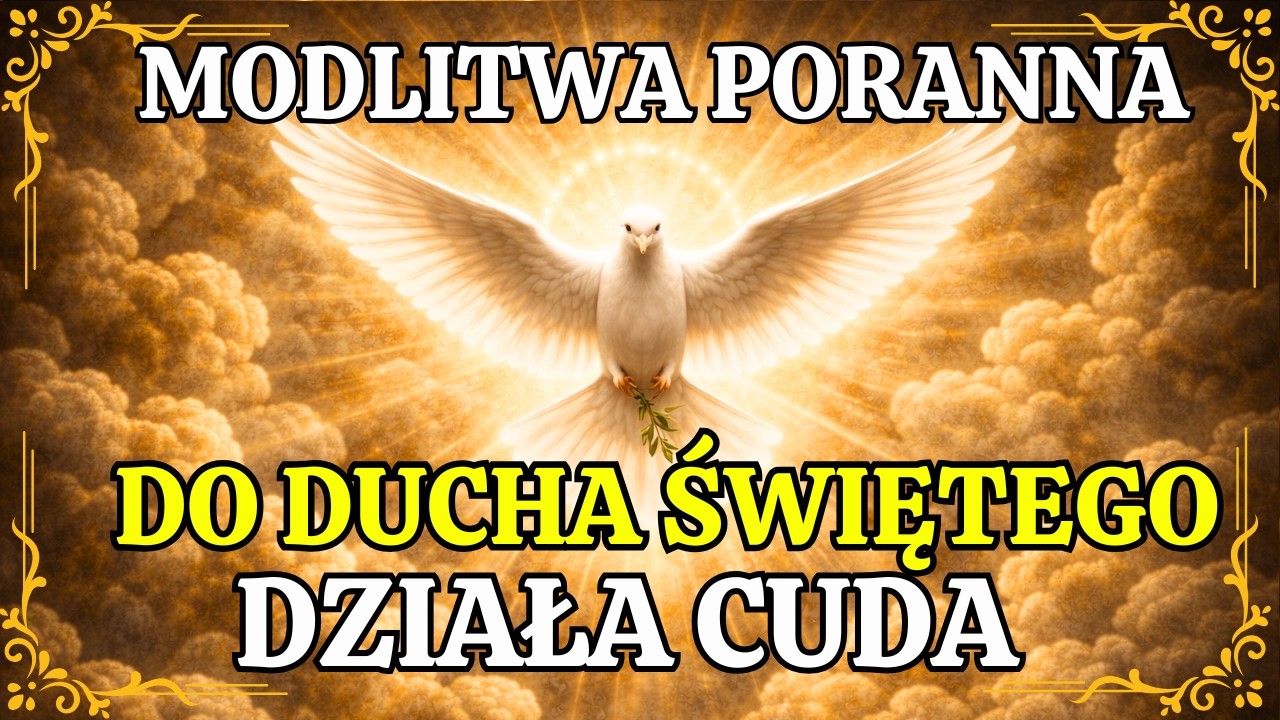 Poranna modlitwa do Ducha Świętego, Która Działa Cuda.