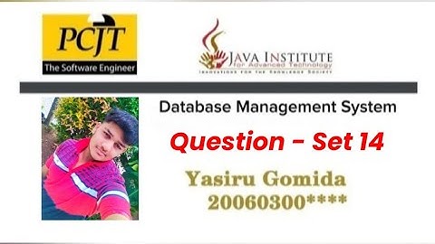 Database Question 14 | Heidi SQL | ER Diagram using MySQL Workbench | 1st Year | Java Institute