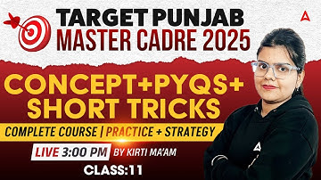 Master Cadre Maths Preparation | Maths Concept + PYQS + Short Tricks By Kirti Mam