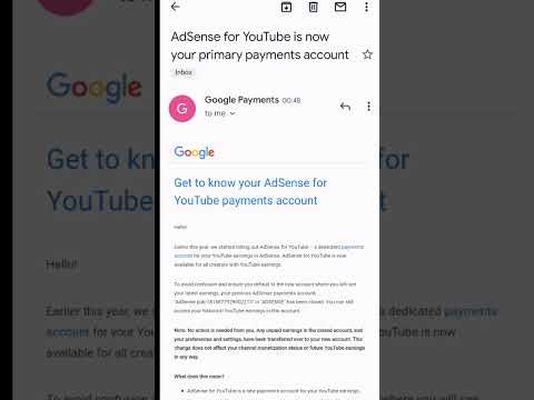 AdSense for Youtube is now your primary payments account | AdSense New update 🔥