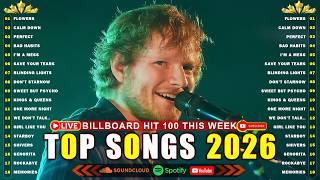 Ed Sheeran Maroon 5 The Weeknd Dua Lipa Bruno Mars Adele   Top 100 Billboard 2026 This Week