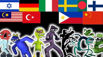 Alphabet Lore,but rainbow friends in different languages