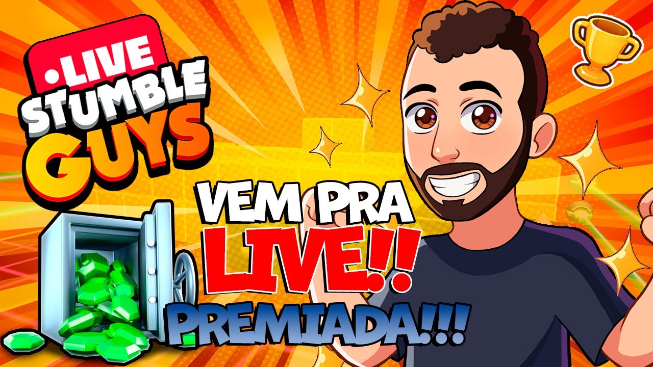 Stumble Guys Ao vivo 0.59.1 - Block Dash Lendario com inscritos! 