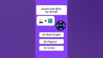 Raad de naam van de vogel met Emoji #quiz #ytshorts