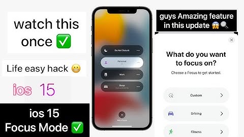 ios 15 focus feature review || explained in Hindi - iphone tricks