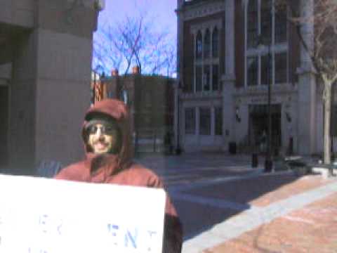 Elmer Fudd and Shorty Dawkins visit Manchester City Hall in support of Big Mike