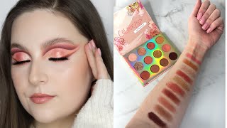 Full Glam Peachy Cut Crease + Colourpop First Impressions | Sweet Talk Eyeshadow Palette Review