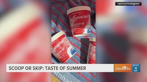 Van Leeuwen Ice Cream and Carnival Cruise Line team up for sunscreen ice cream
