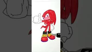 Knuckles t-short coloring page /Sonic Coloring pages /