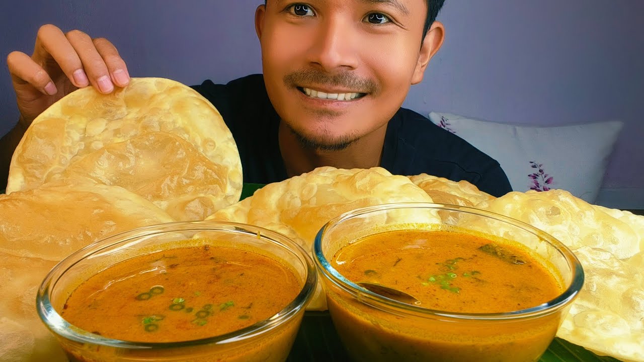 Eating Chole Bhature | Spicy Chole | Chole Bhature Mukbang | Eating Show 