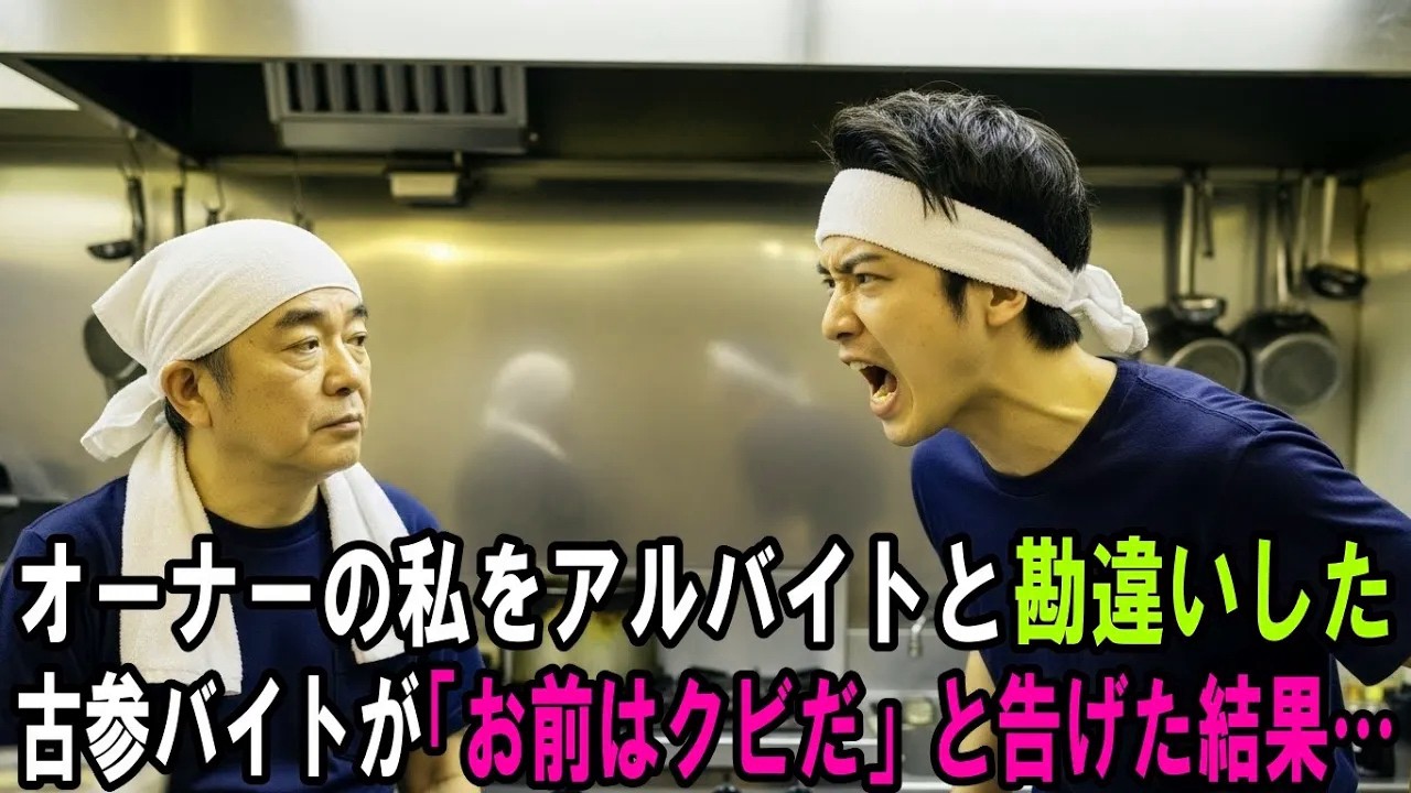 オーナーの私をアルバイトと勘違いした古参バイトが「お前はクビだ」と告げた結果…