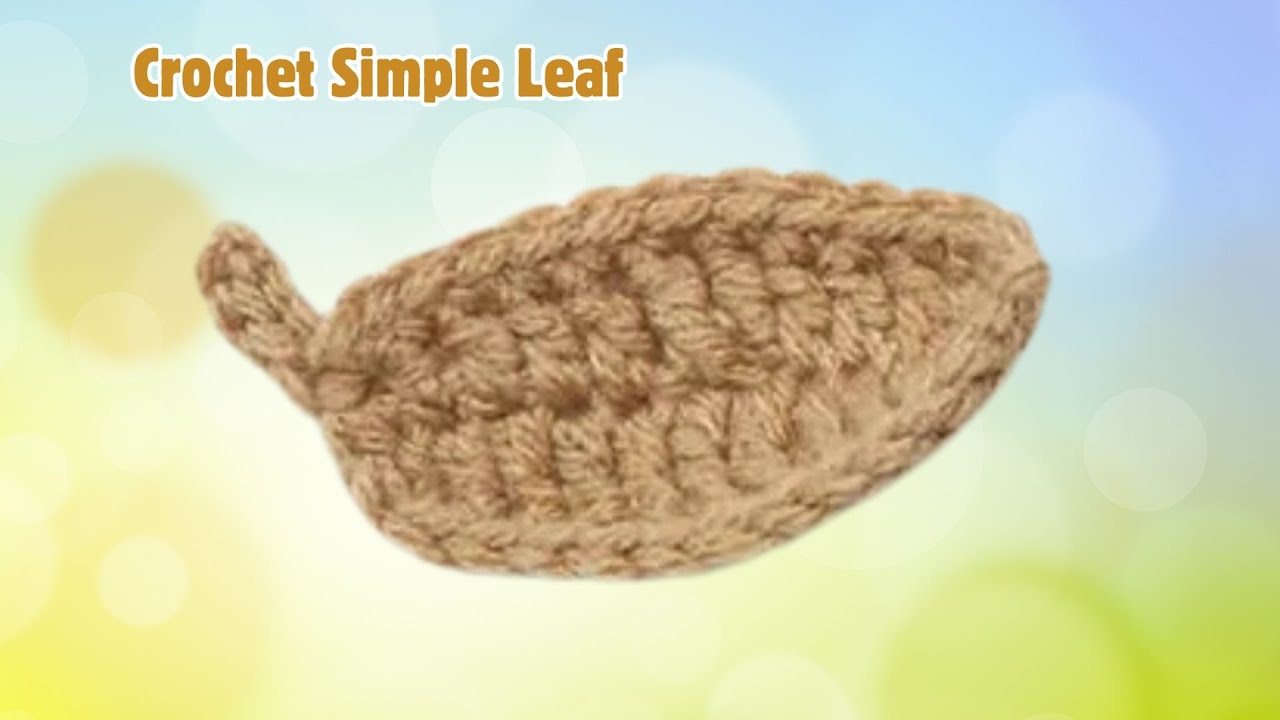 Left Hand: Crochet Fabulous Fall Wreath - Single Point Leaf | The Crochet Crowd