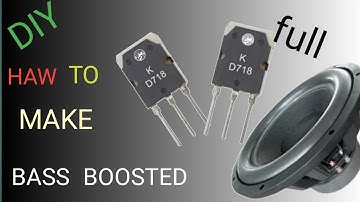 DIY.How to Make Amplifier Using D718 Transistor DC12v
