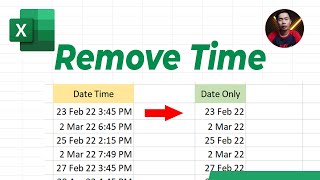 EASY WAY to Remove Time from Date Timestamp In Excel
