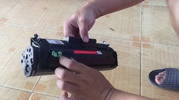 Hướng dẫn đổ mực cho hộp mực Canon 2900 có lỗ đổ. Đơn giản đến chị em cũng làm được.