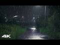 Overcome Stress to Sleep Instantly with Heavy Rain at Night | Relieve Anxiety & Goodbye Insomnia