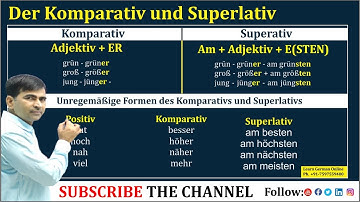 Der Komparativ und Superlativ Explained! | German Grammar in Hindi | Examples & Exceptions
