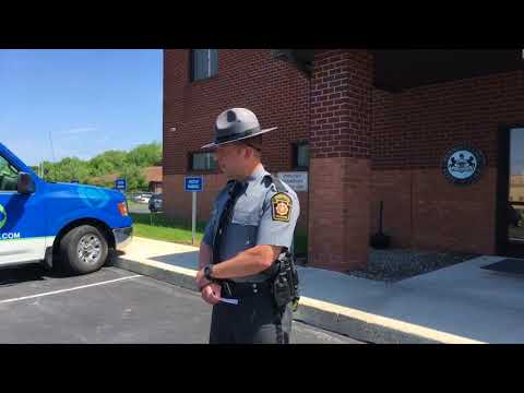 State police describe their investigation into a fatal motorcycle crash with a police vehicle