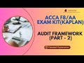 ACCA F8/AA | Audit Framework - PART 2 | Miranda, Tigger & Co | Exam Kit Solution (Kaplan) • Detailed