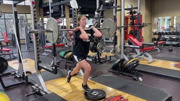 Floating Heel Reverse Lunge (Front Rack)