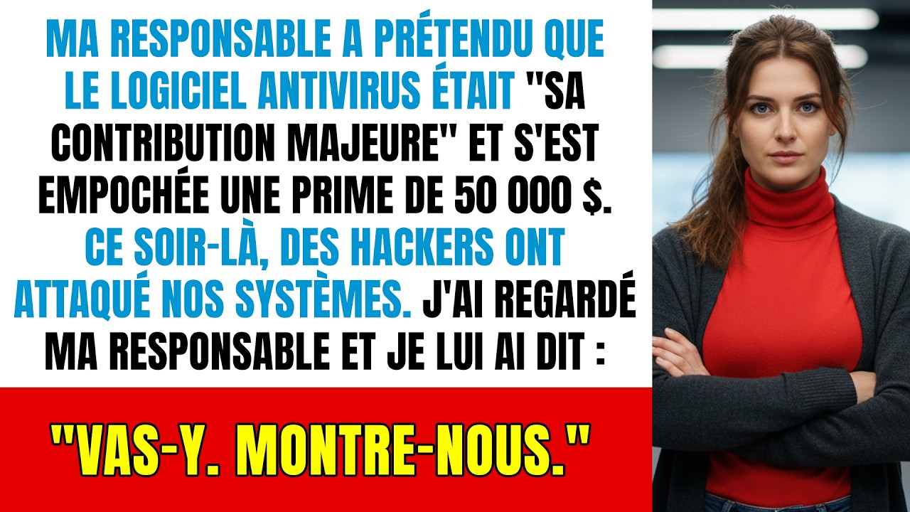 Mon manager a empoché 50 000 $ de prime. Des hackers m'ont offert ma douce vengeance