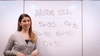Numbers and Letters on Motor Oil