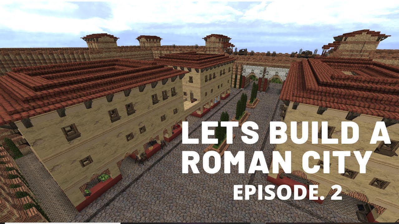 Let's Build a Roman City Ep. 2 : Insulae (Minecraft : Conquest Reforged ...