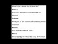 Trivia Challenge!