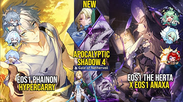 E0S1 Phainon Hypercarry & E0S1 The Herta x E0S1 Anaxa |NEW Apocalyptic Shadow 4|Honkai Star Rail 3.6